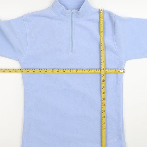 Peter Storm Women Light Blue Fleece Pullover Small 1/2 Zip Polyester
