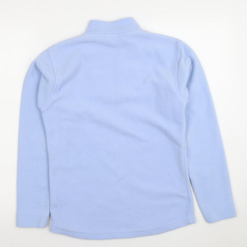 Peter Storm Women Light Blue Fleece Pullover Small 1/2 Zip Polyester