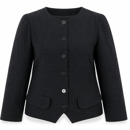 Betty Barclay Women Black Long Sleeve Button Blouse Size 12