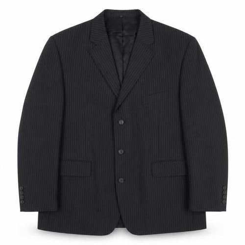 Marks and Spencer Men’s Black Pinstripe Wool Blazer Jacket 40R