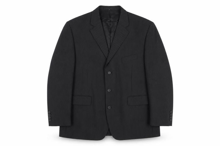 Marks & Spencer Men’s Black Pinstripe Wool Blazer Jacket 40R