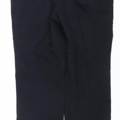 m.e.n.s Mens Black Cotton Blend Chino Trousers 40S Regular Fit