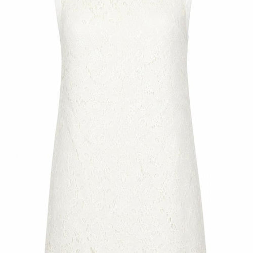Cherry Design Women Ivory Lace Shift Dress Size 12 Wedding Formal