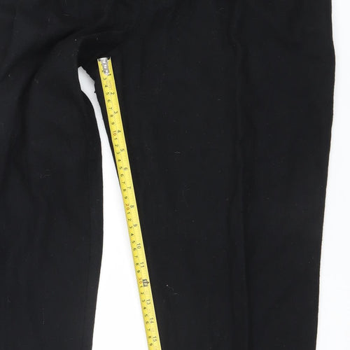Canda Womens Black Size 16 Straight Leg Lined Wool Blend Trousers