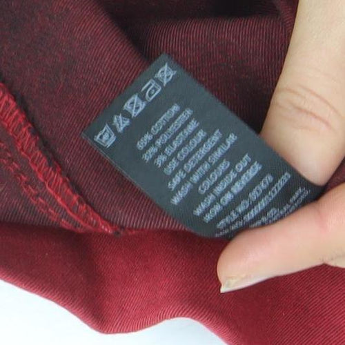 Pep & Co Women's Red Skinny Jeans Size 10 Stretch Denim