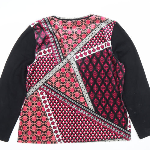 LIBRA Women's Multicoloured Full Zip Cardigan Hoodie Size S