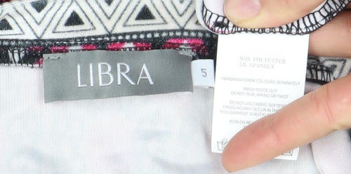 LIBRA Women's Multicoloured Full Zip Cardigan Hoodie Size S
