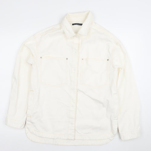 Dunnes Women’s Ivory Cotton Basic Jacket XS
