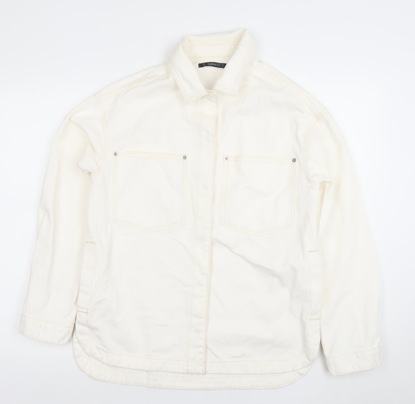 Dunnes Women’s Ivory Cotton Basic Jacket XS