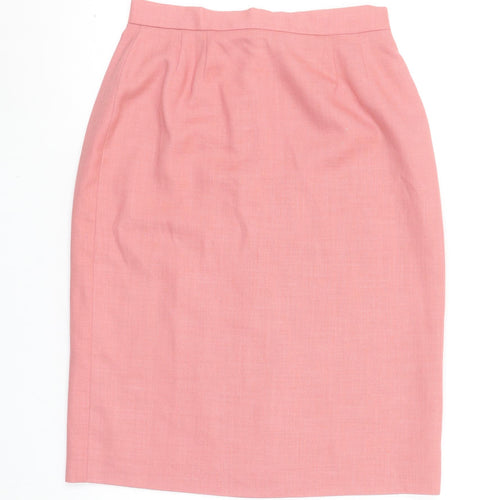 Viyella Women’s Pink Pencil Skirt Size 12 Polyester Modal