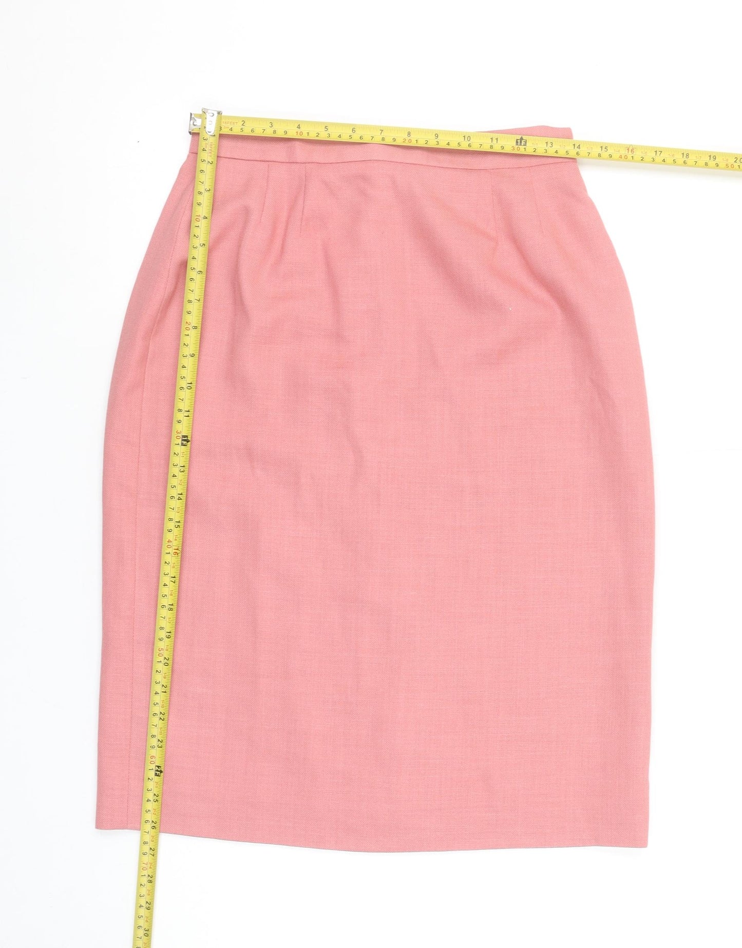Viyella Women’s Pink Pencil Skirt Size 12 Polyester Modal