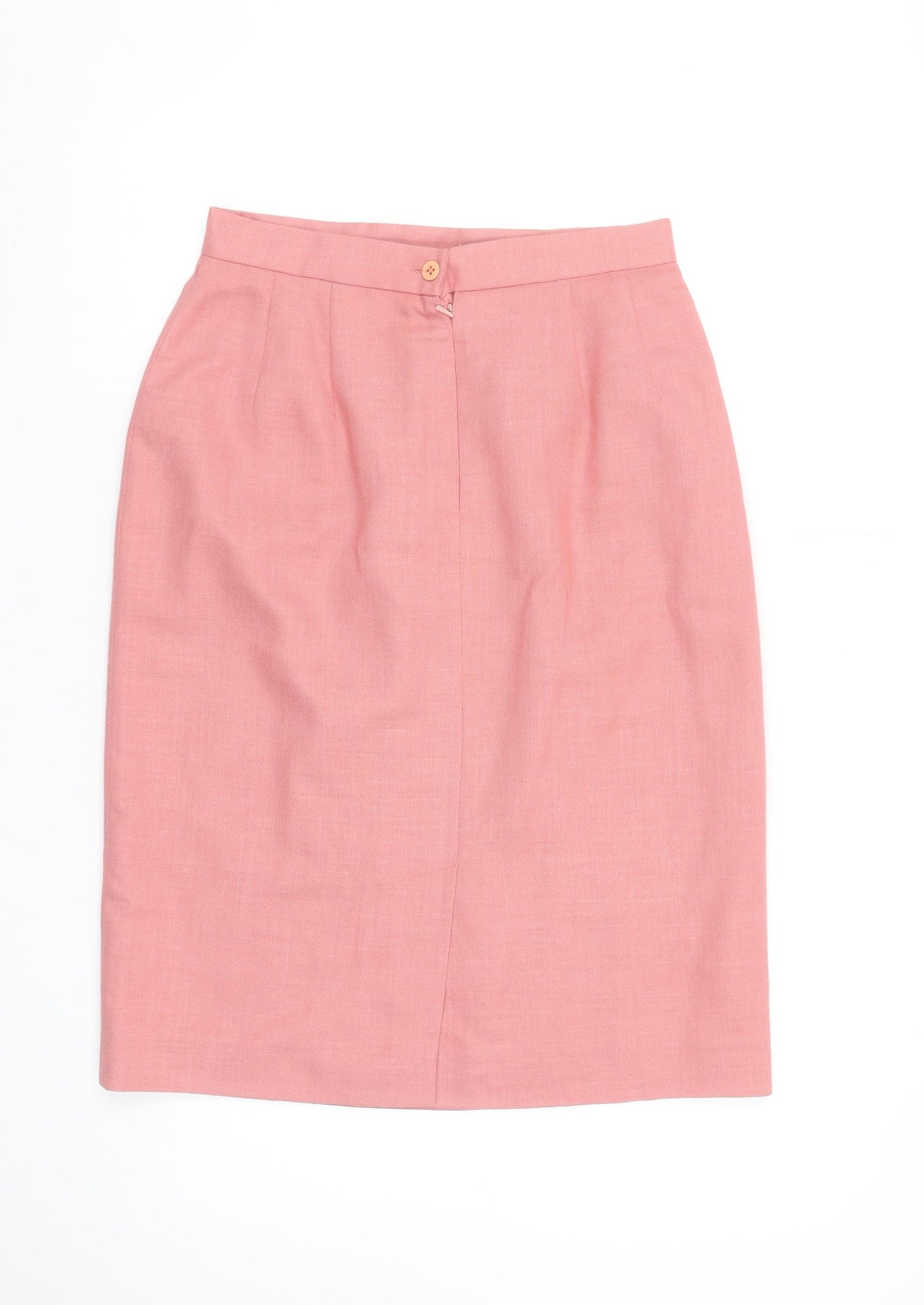 Viyella Women’s Pink Pencil Skirt Size 12 Polyester Modal