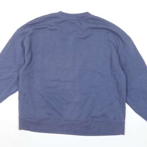 Dunnes Stores Women Blue Large Pullover Sweatshirt East Coast Print