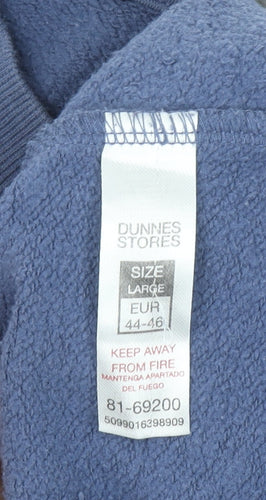 Dunnes Stores Women Blue Large Pullover Sweatshirt East Coast Print