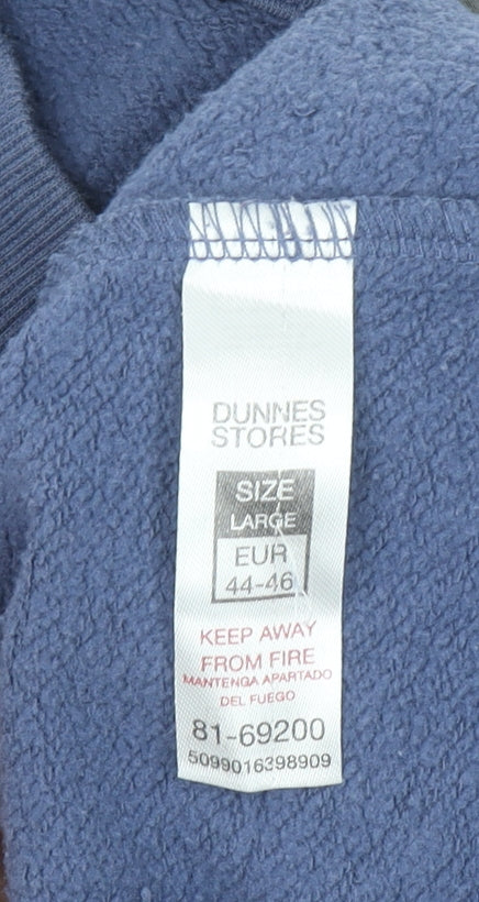 Dunnes Stores Women Blue Large Pullover Sweatshirt East Coast Print