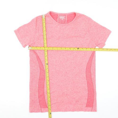 Dunnes Stores Womens Pink Performance Sport Short Sleeve T-Shirt Size S