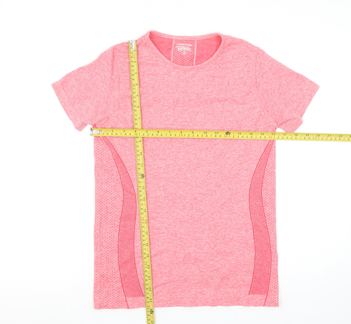 Dunnes Stores Womens Pink Performance Sport Short Sleeve T-Shirt Size S