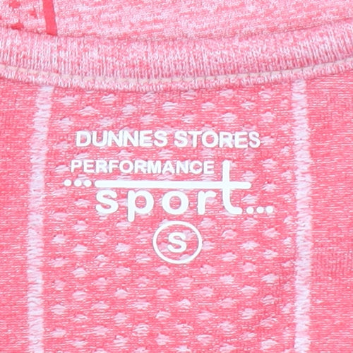 Dunnes Stores Womens Pink Performance Sport Short Sleeve T-Shirt Size S
