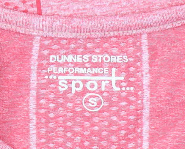 Dunnes Stores Womens Pink Performance Sport Short Sleeve T-Shirt Size S