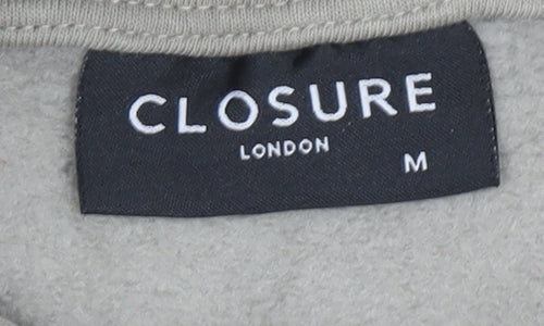 Closure London Womens Beige Pullover Hoodie Size M Cotton Blend