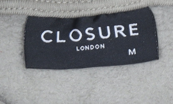 Closure London Womens Beige Pullover Hoodie Size M Cotton Blend