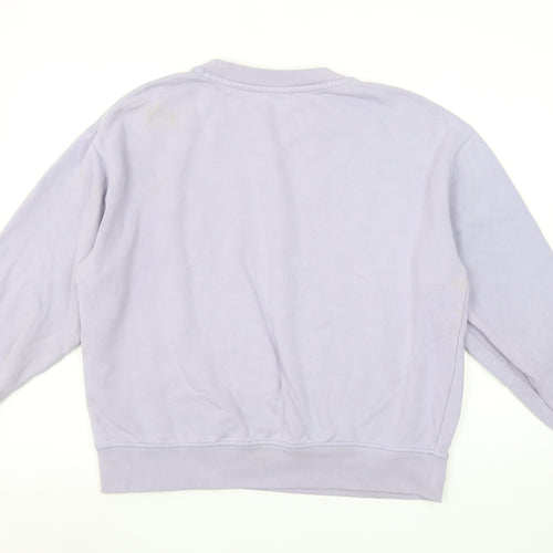 Levi's Women’s Lilac Cotton Crew Neck Pullover Sweatshirt L