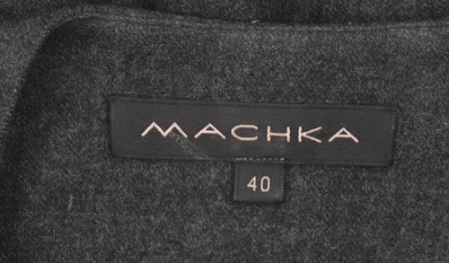 Machka Women Grey Wool Blend Sleeveless Suit Waistcoat Size 12