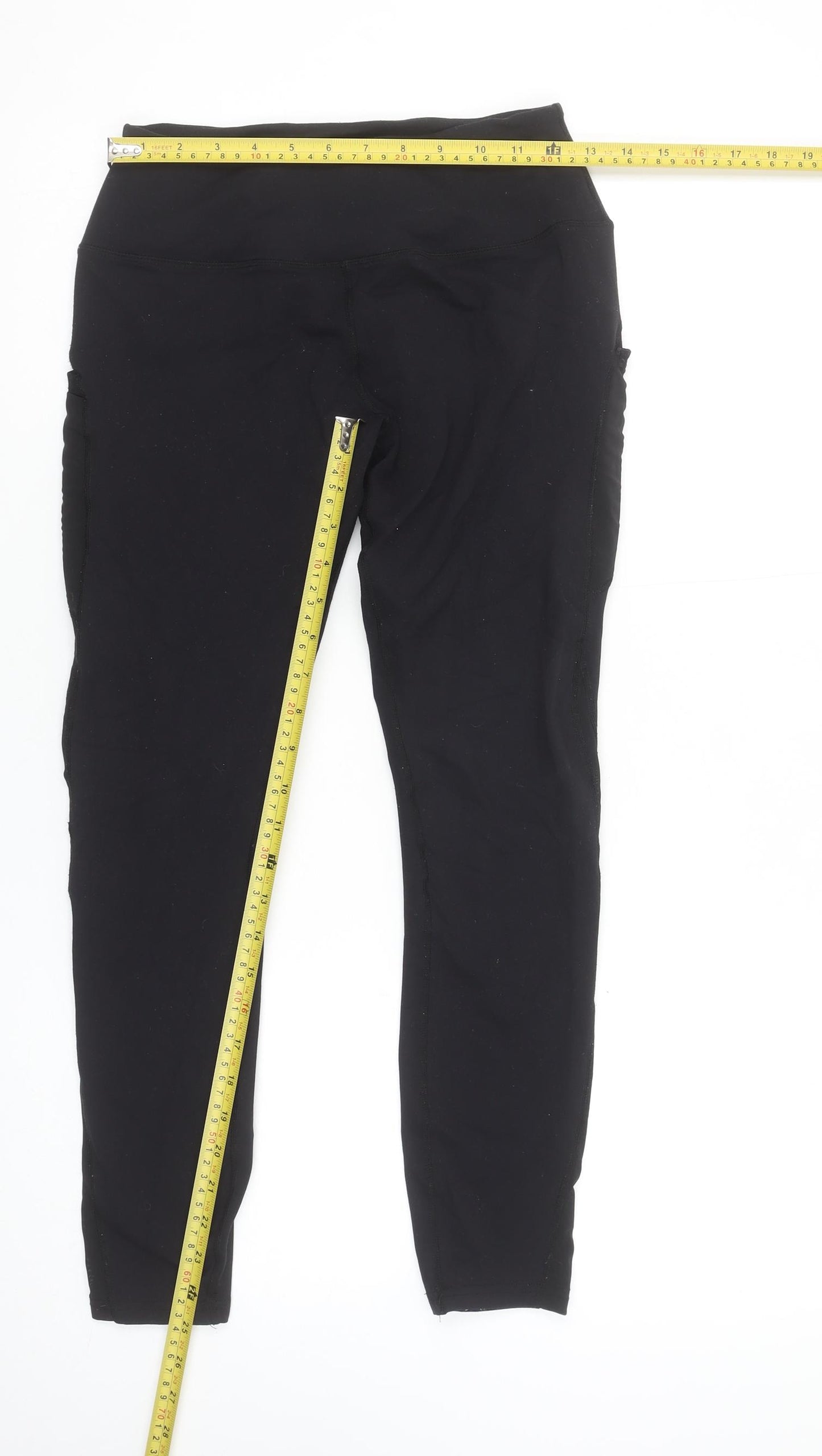 MP Women's Black Medium Leggings Ankle Style Stretch Activewear