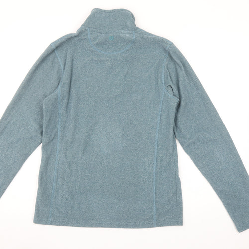 Mountain Warehouse Women's Blue Size 12 Half Zip Fleece Sweatshirt