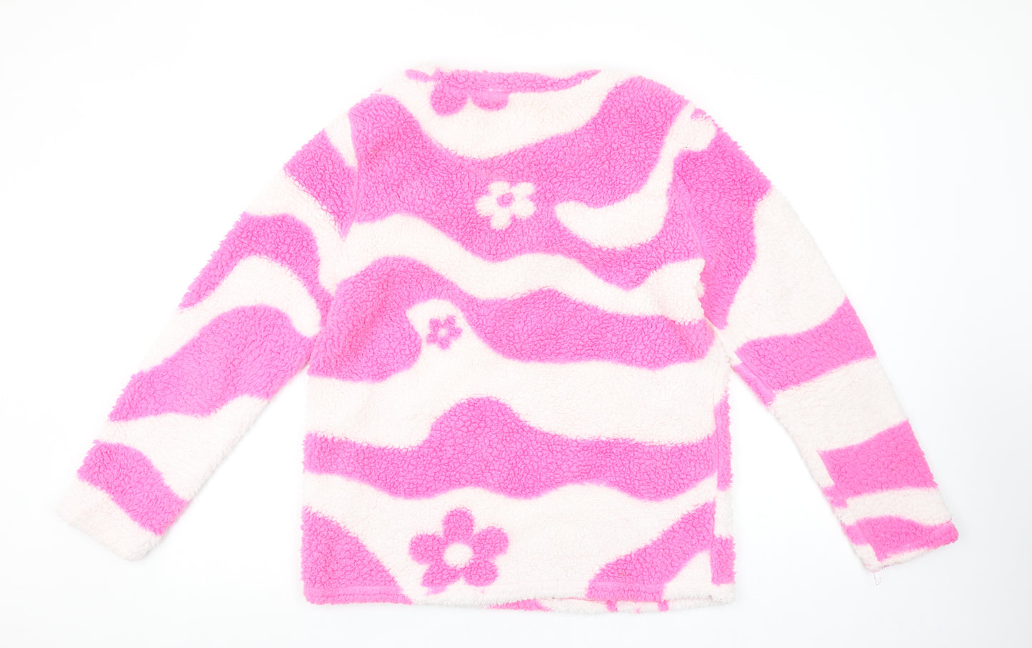 The Powerpuff Girls Women's Pink Fleece Pyjama Top Size 12-14