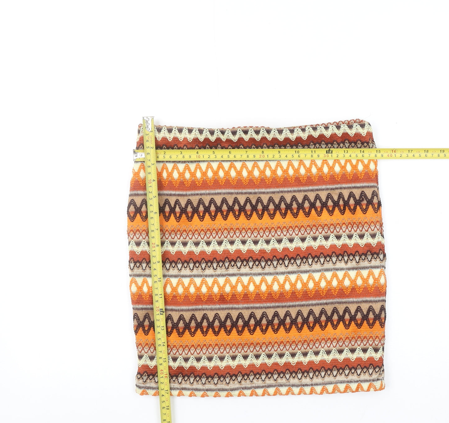 Red Chilli Women's Multicoloured Size 14 Stretch Pencil Mini Skirt