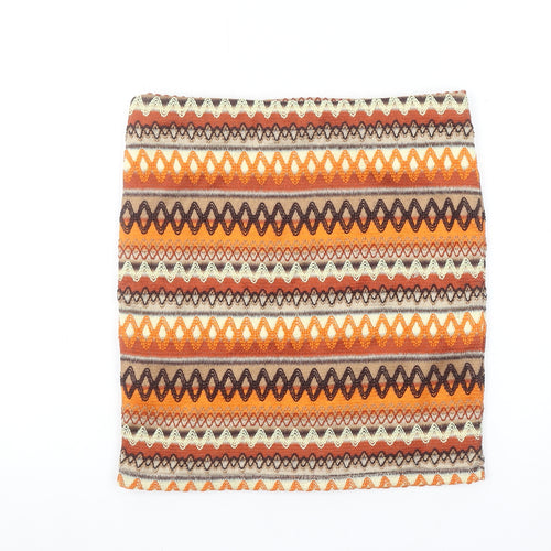 Red Chilli Women's Multicoloured Size 14 Stretch Pencil Mini Skirt