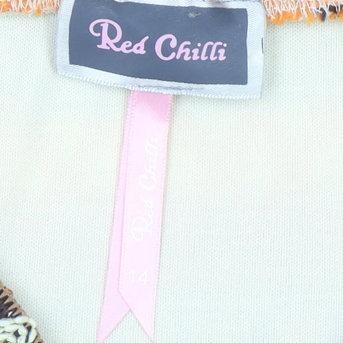 Red Chilli Women's Multicoloured Size 14 Stretch Pencil Mini Skirt