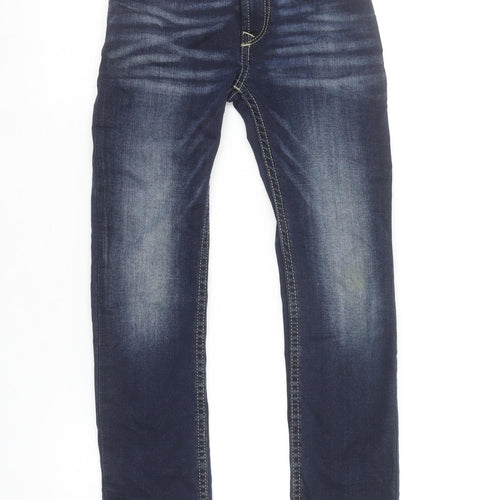 Diesel Girls Blue Straight Jeans Size 6 Years Regular Stretch Denim