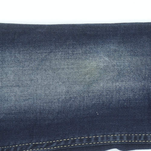 Diesel Girls Blue Straight Jeans Size 6 Years Regular Stretch Denim