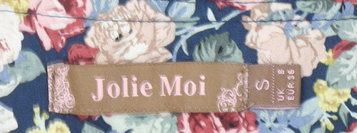Jolie Moi Womens Multicoloured Floral Tunic Blouse Size 8