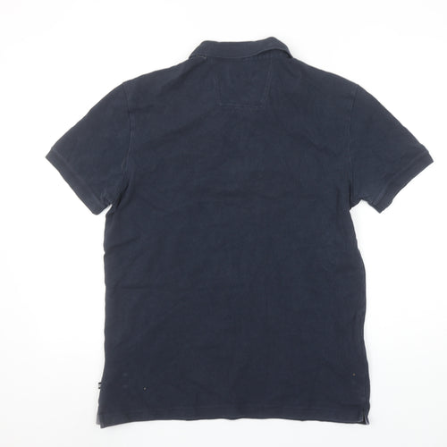 Nautica Men's Blue Slim Fit Short Sleeve Polo Shirt Size L