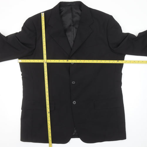 Cedarwood State Men's Black 46 Regular Fit Classic Blazer Jacket