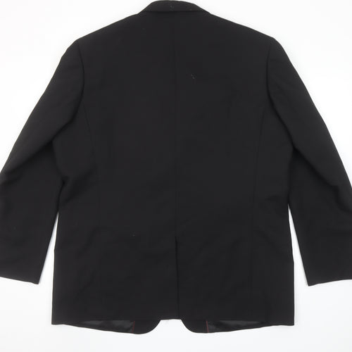 Cedarwood State Men's Black 46 Regular Fit Classic Blazer Jacket