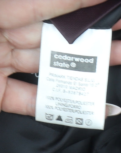 Cedarwood State Men's Black 46 Regular Fit Classic Blazer Jacket