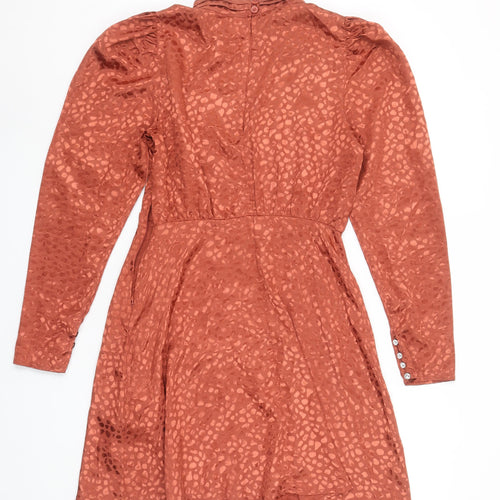 ASOS Women’s Brown Animal Print Wrap Mini Dress Size 10