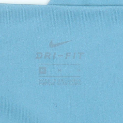 Nike Women's Blue Dri-FIT Leggings Medium Slim Fit Activewear