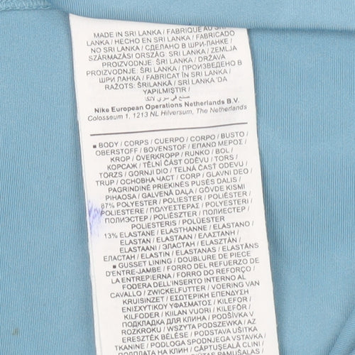 Nike Women's Blue Dri-FIT Leggings Medium Slim Fit Activewear