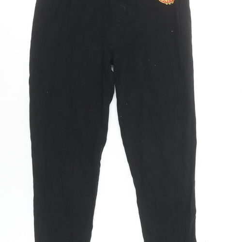 Manchester United Boys Black Cotton Pyjama Pants Age 6-7 Years