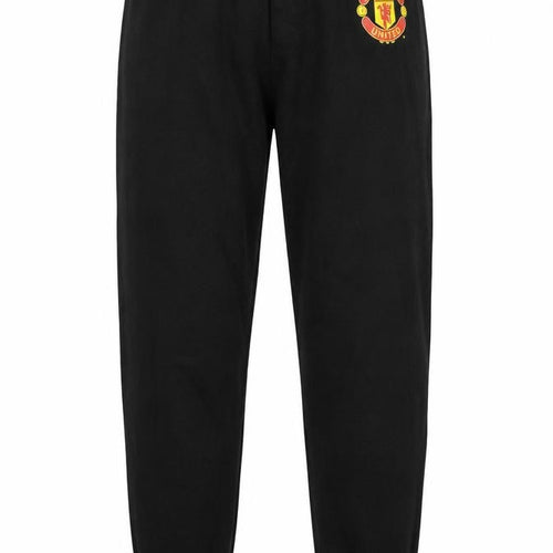 Manchester United Boys Black Cotton Pyjama Pants Age 6-7 Years