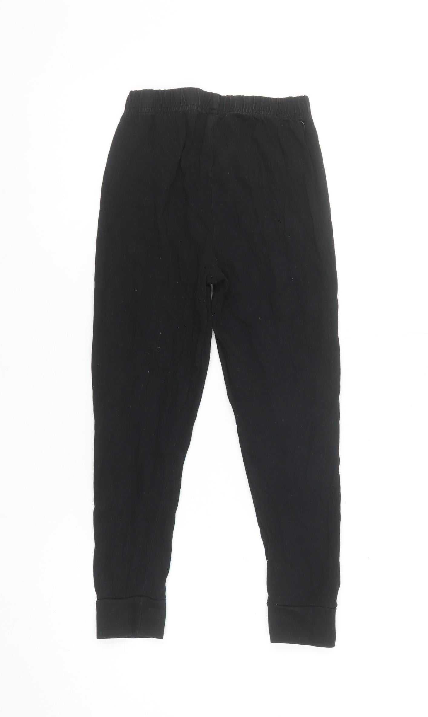 Manchester United Boys Black Cotton Pyjama Pants Age 6-7 Years