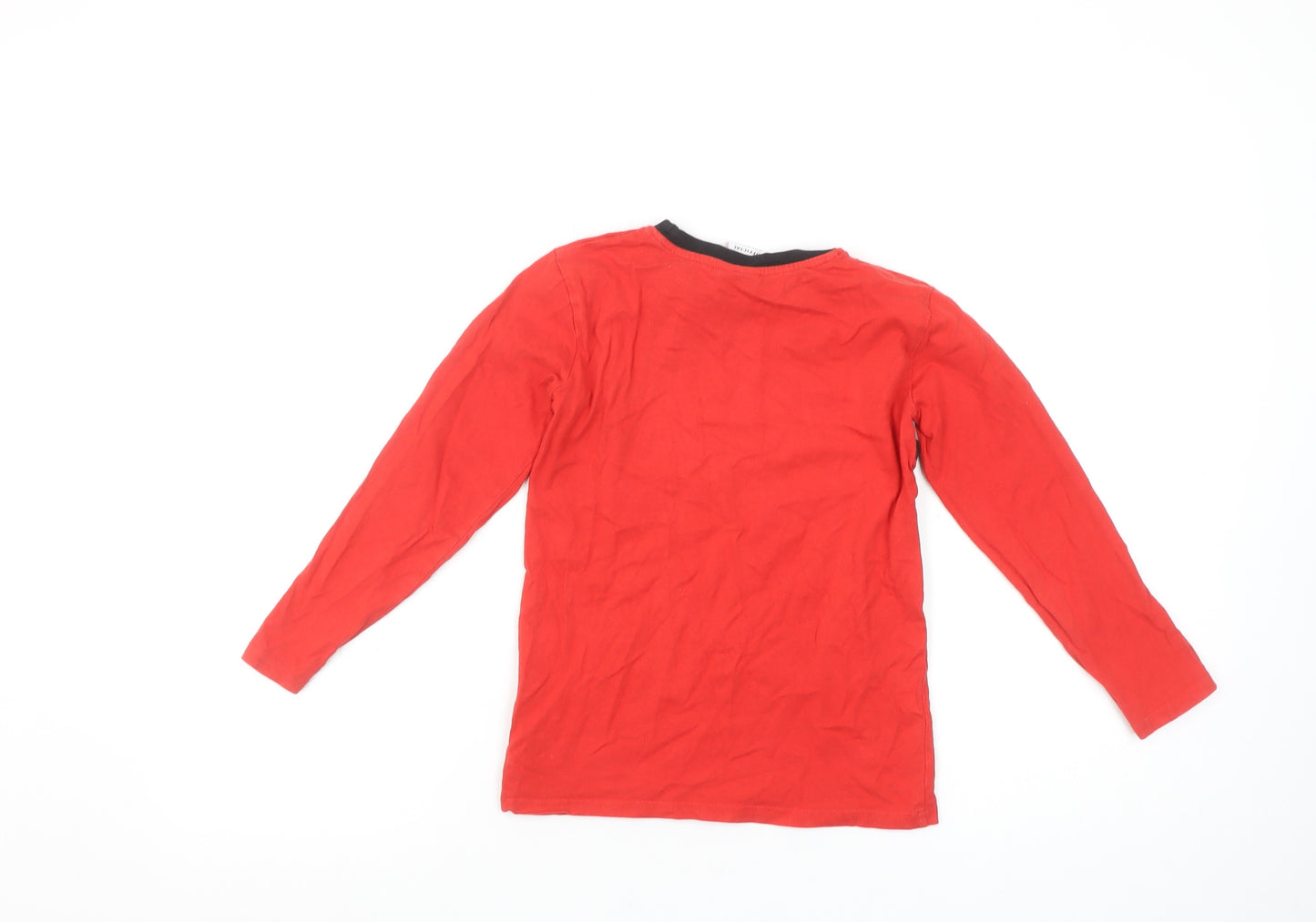 Manchester United Boys Red Long Sleeve Pyjama Top 6-7 Years Cotton Sportswear
