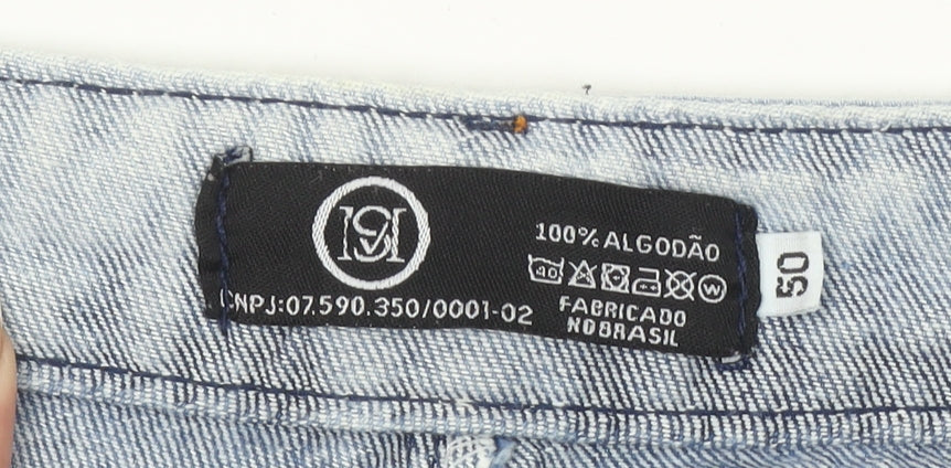 SM Jeans Womens Blue Cut-Off Denim Shorts Size 22 Casual Summer