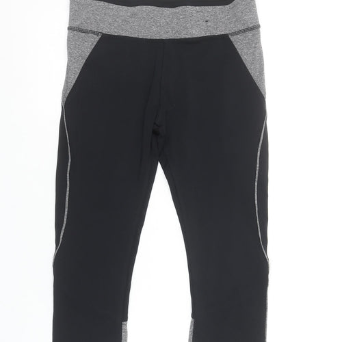 Atmosphere Women’s Black Grey Capri Workout Leggings Size 10