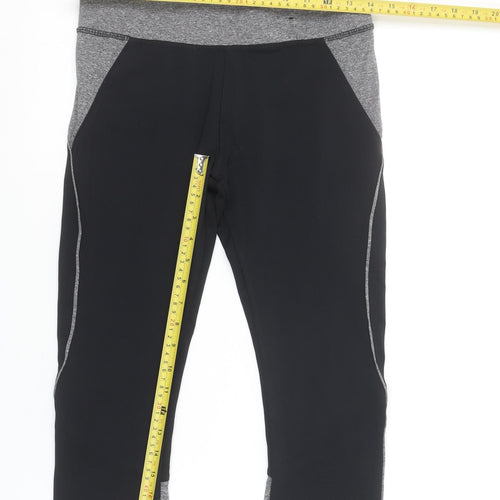 Atmosphere Women’s Black Grey Capri Workout Leggings Size 10